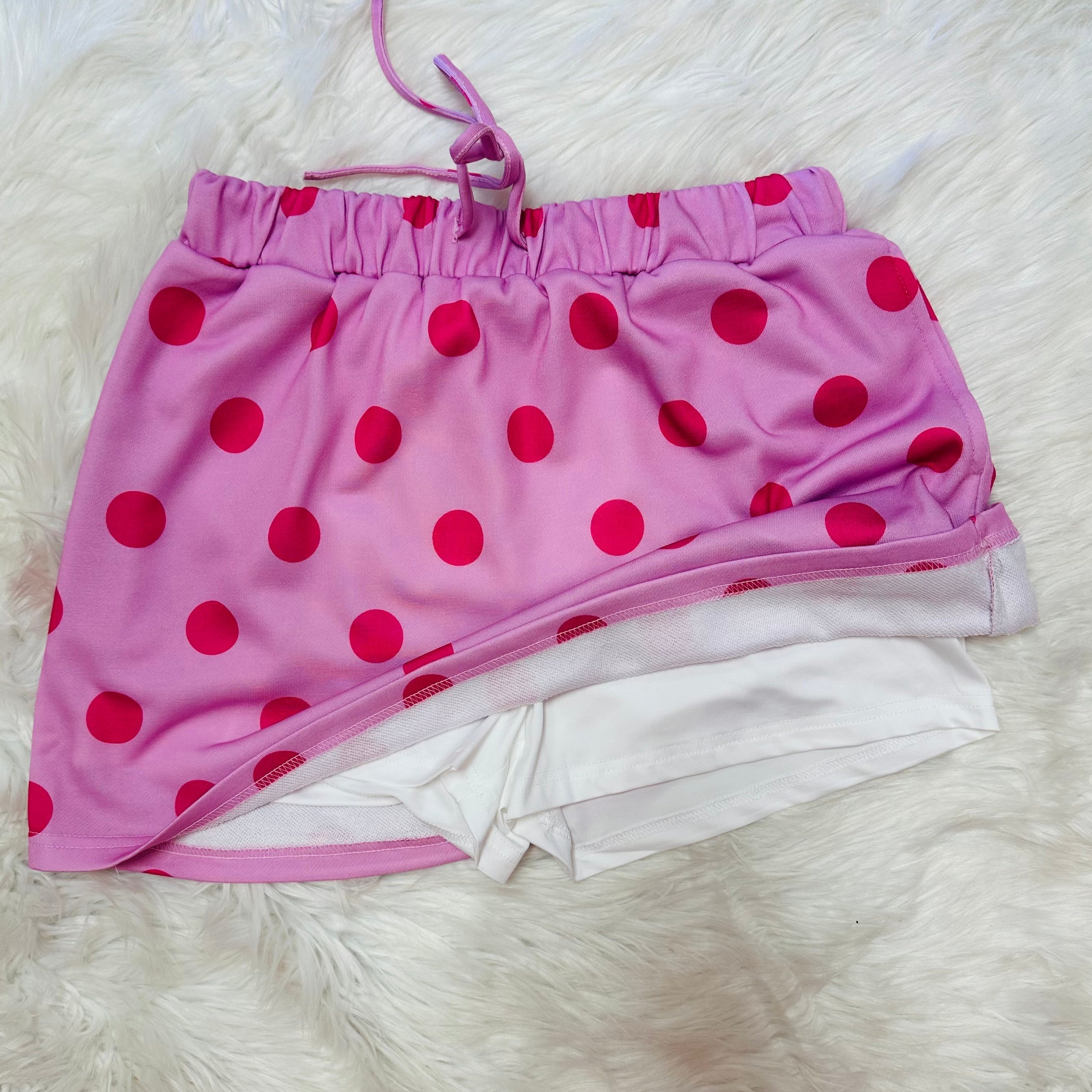 Women’s Polka Dot Skort Set