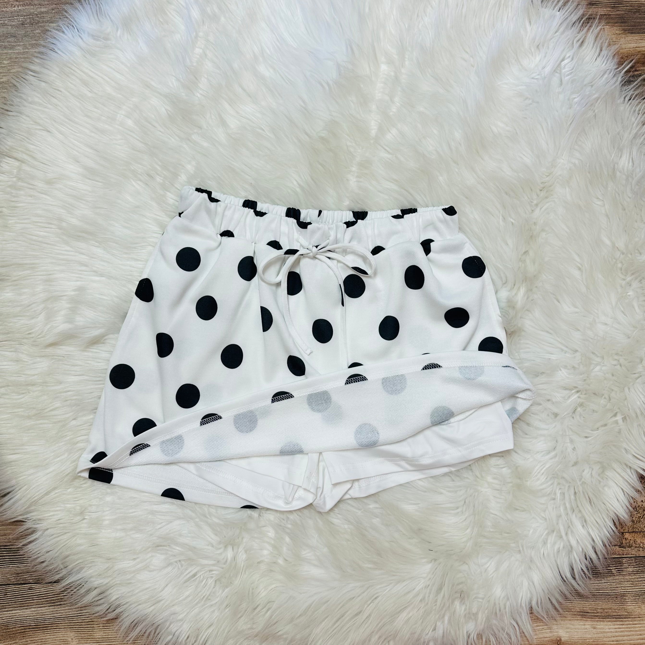 Women’s Polka Dot Skort Set