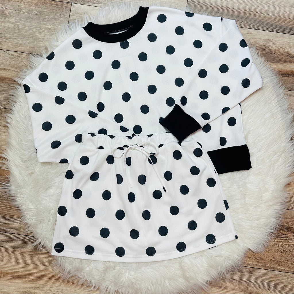 Women’s Polka Dot Skort Set