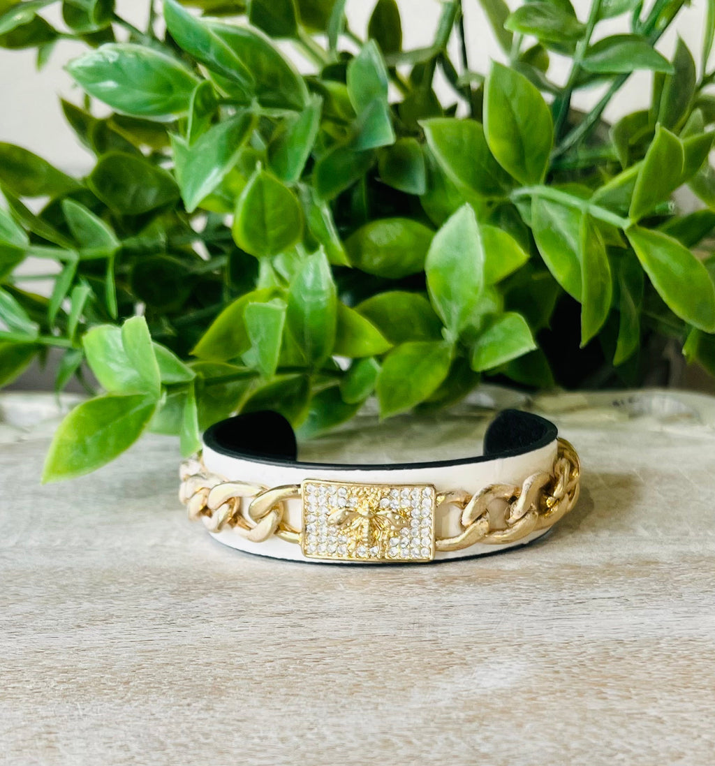 Women’s Queen Bee Chained Bracelet