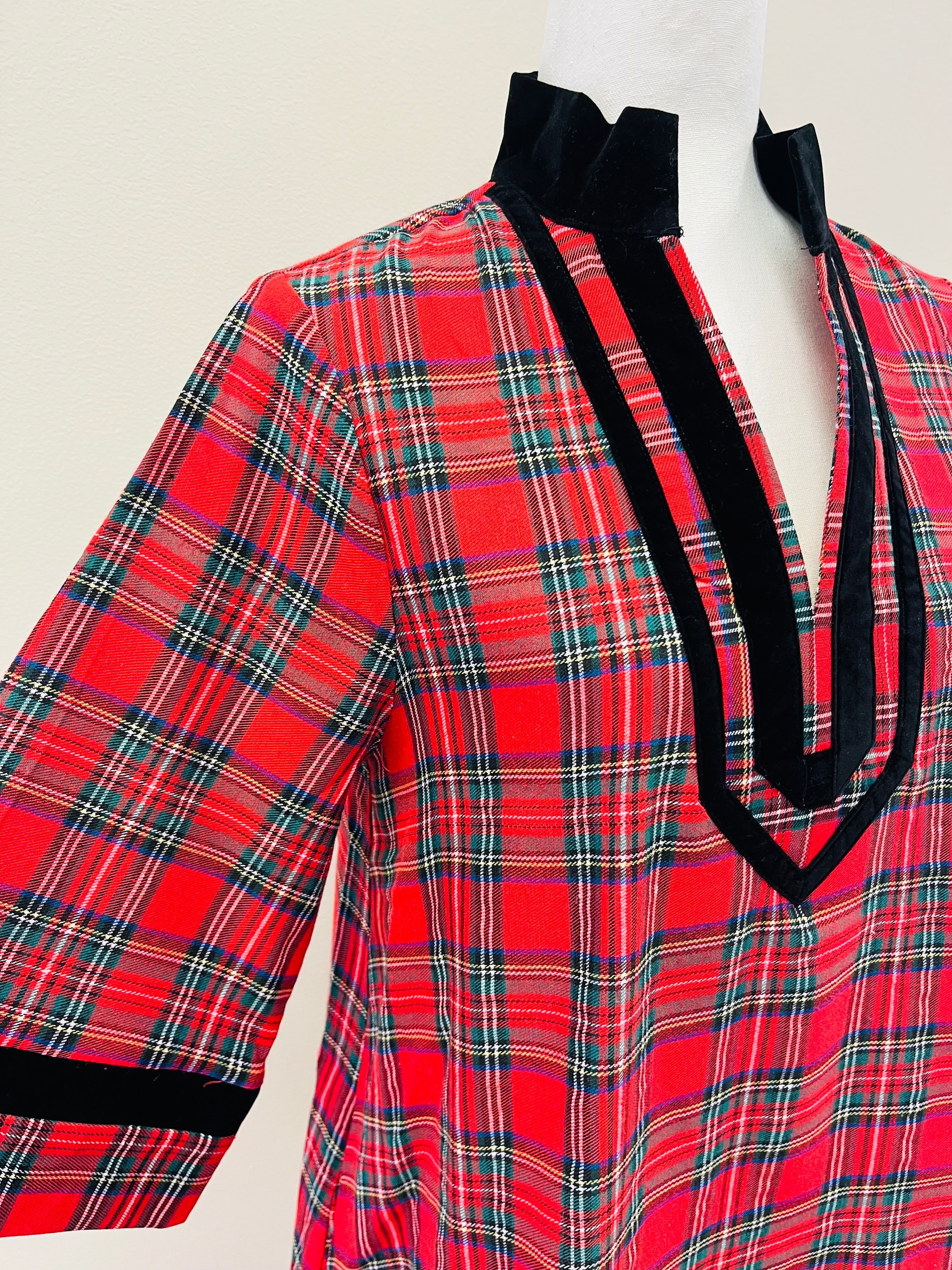 Women’s Red Plaid Dress