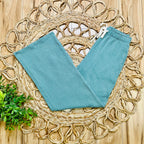 Women’s Ribbed Top and Drawstring Pant Set in Jade