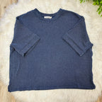 Women’s Ribbed Top and Drawstring Pant Set in Navy