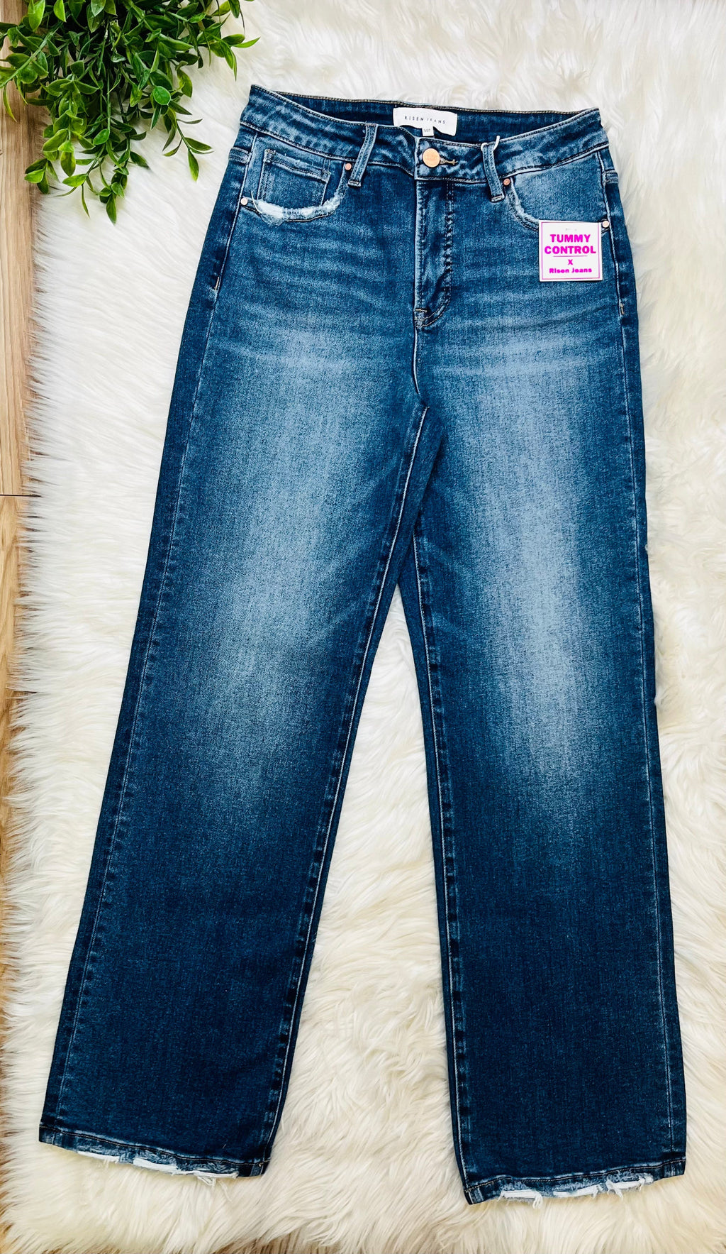 Women’s Risen Ankle Straight Jeans 1417