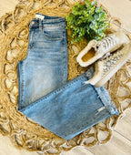 Women’s Risen Mid Rise-Crop Wide Leg Jeans Style 5847
