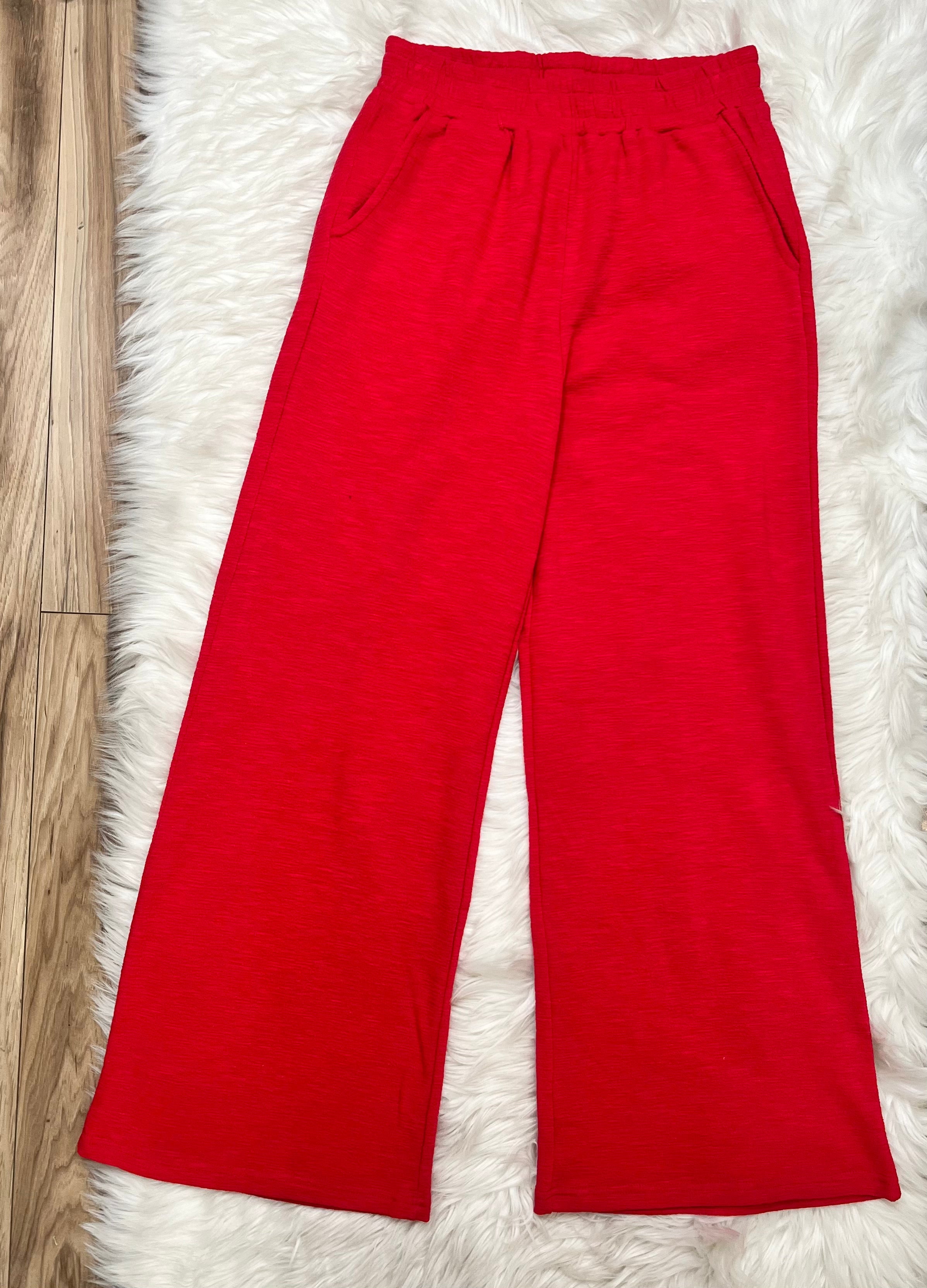 Women’s Ruby Red Sleeveless Pant Set