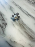 Women’s Silver Bow and Pearl Ring