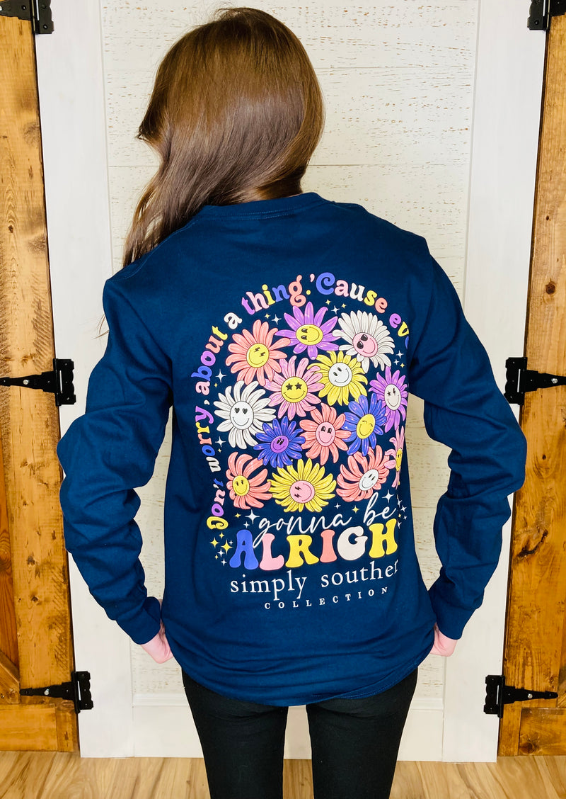 Women’s Simply Southern Gonna Be Alright Long sleeve