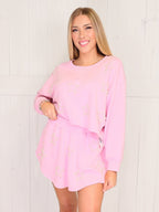 Women's Simply Southern Pearl Embordered Star Set Pink