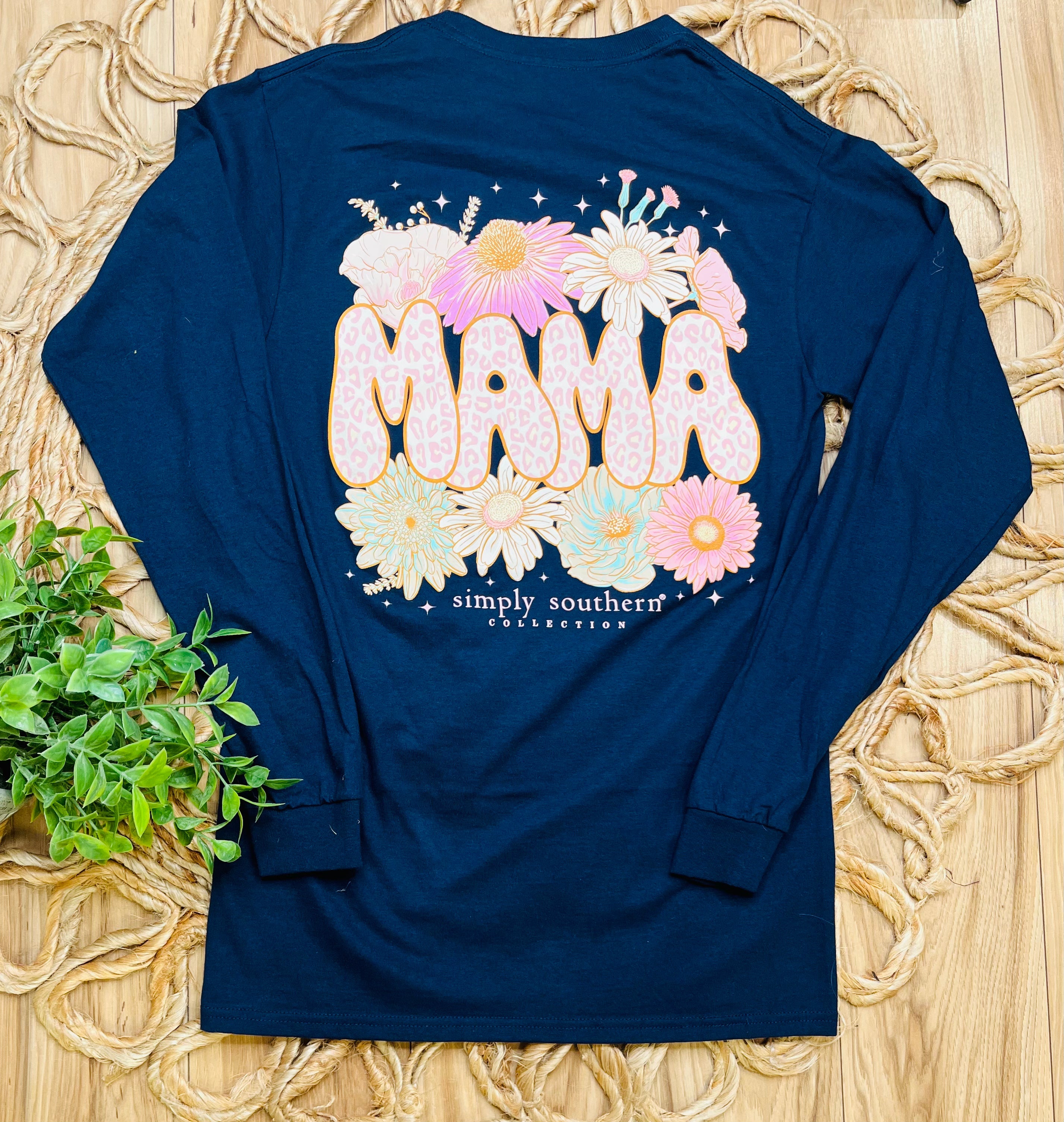 Women’s Simply southern Mama long sleeve Graphic Tee