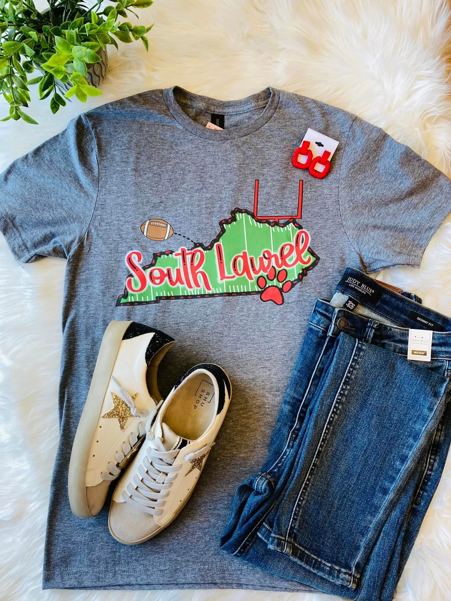 Women’s South Laurel Football Tee