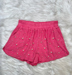 Women’s Terry Pearl Embellished Short Set