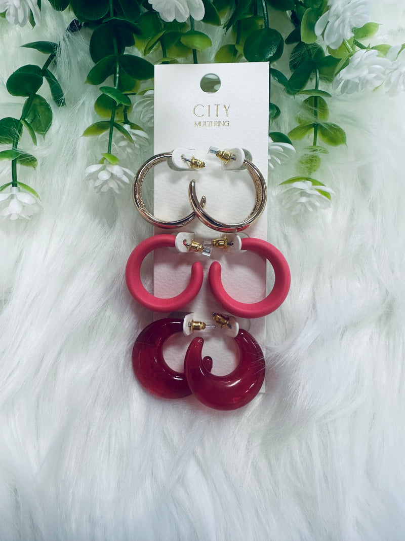 Women’s Three Pack Earrings