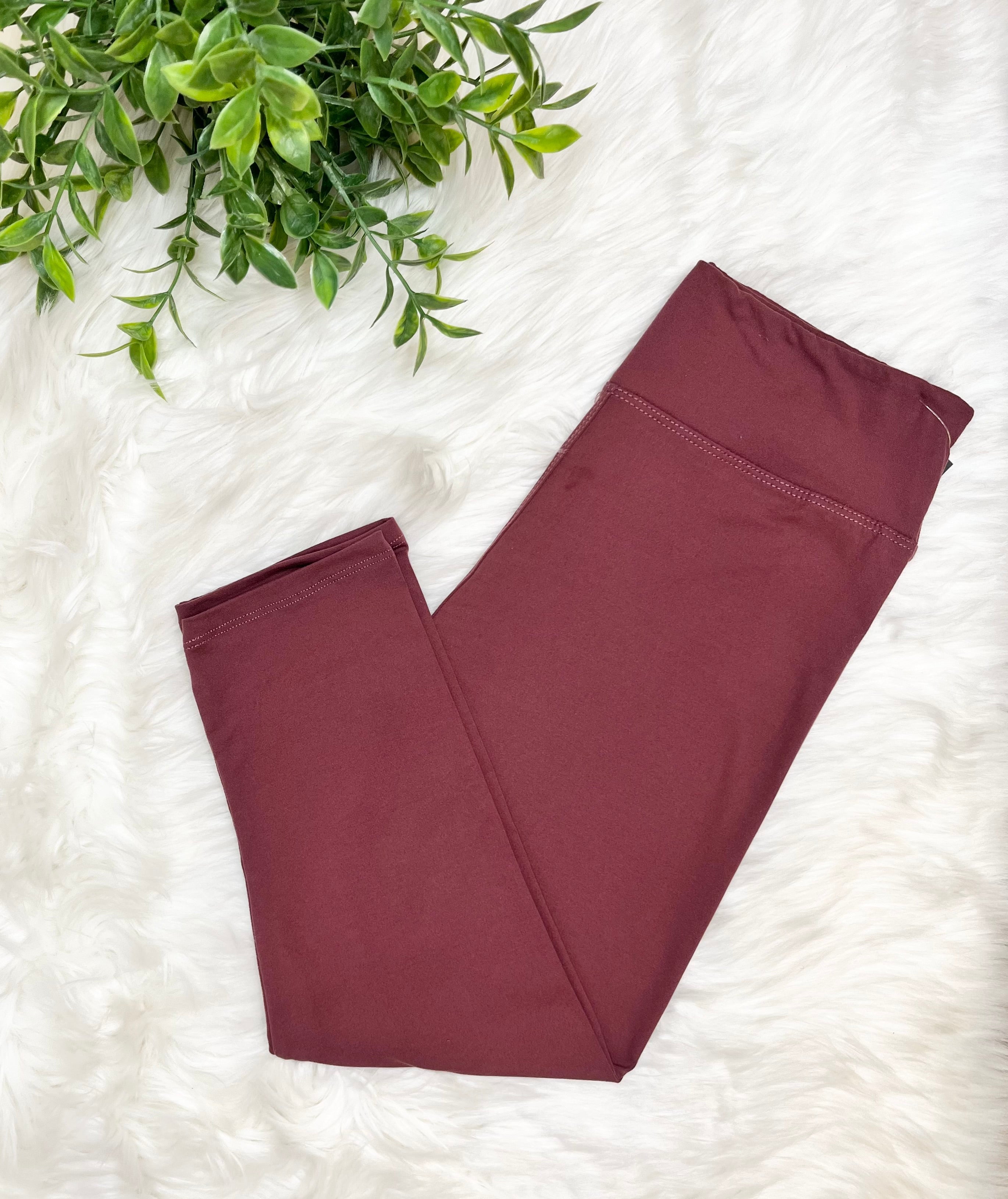 Women’s Ultra Soft Pull on Capri Leggings in Wild Ginger