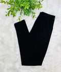 Women’s Ultra Soft Pull on Leggings in Black Thin Band Full Length
