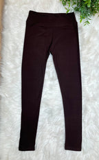 Women’s Ultra Soft Pull on Leggings in Brown Full Length