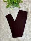 Women’s Ultra Soft Pull on Leggings in Brown Full Length
