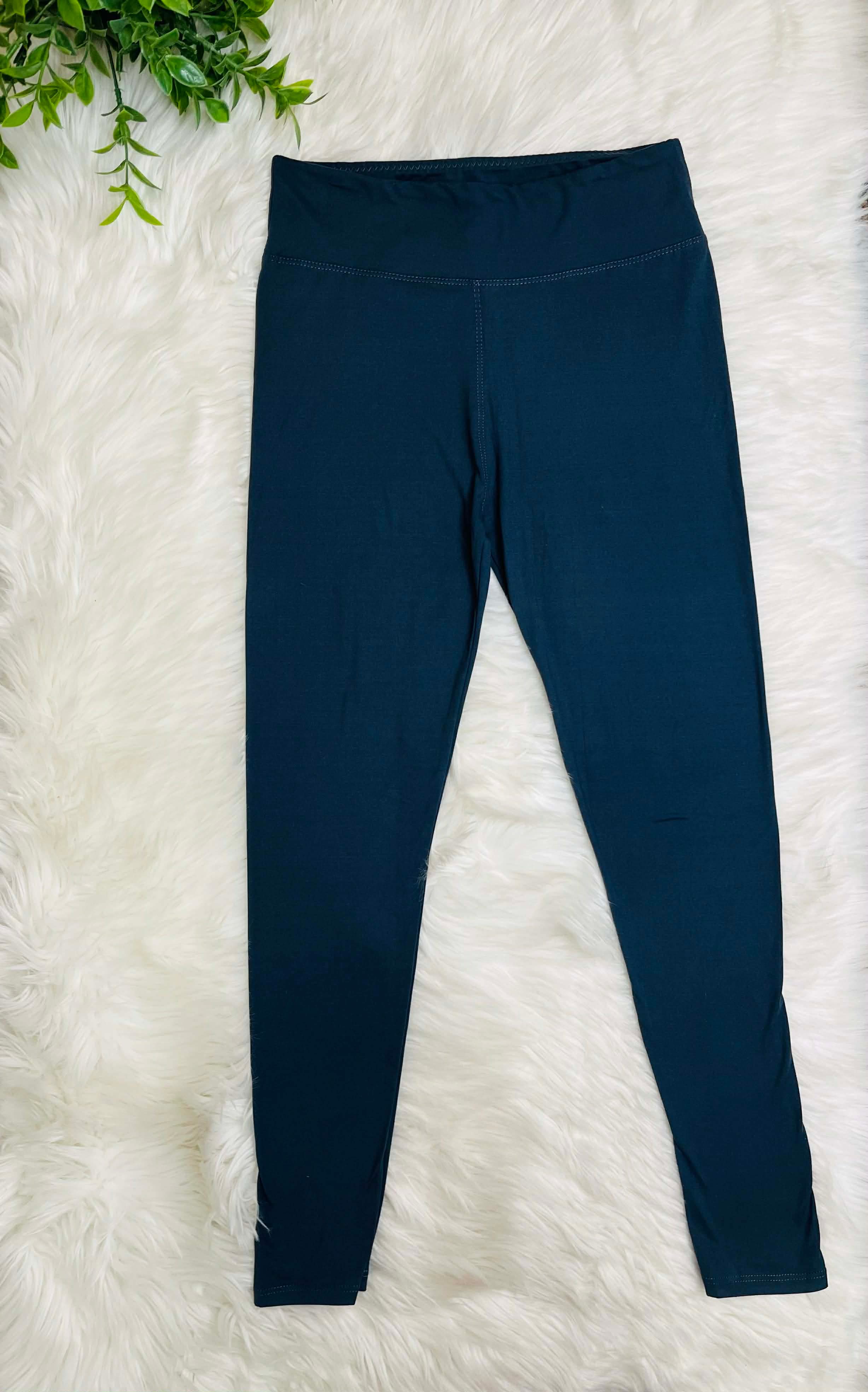 Women’s Ultra Soft Pull on Leggings in Charcoal Full Length