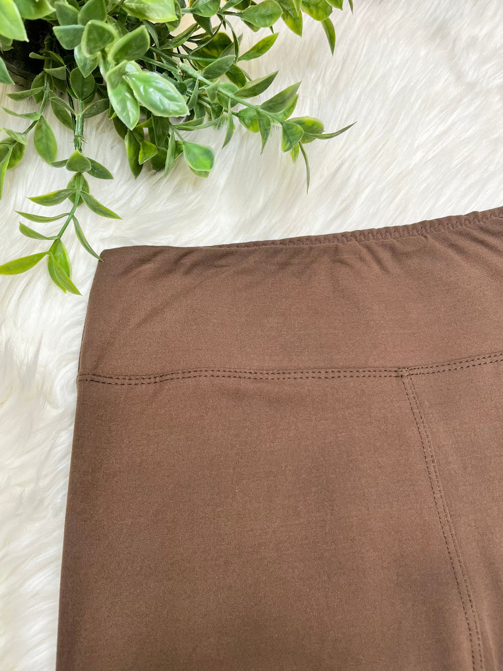 Women’s Ultra Soft Pull on Leggings in Mocha Full Length