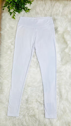 Women’s Ultra Soft Pull on Leggings in White Full Length