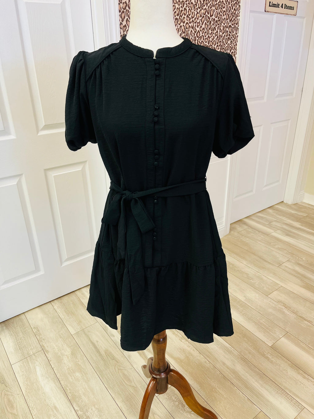 Women’s Umgee Black Button Down Dress