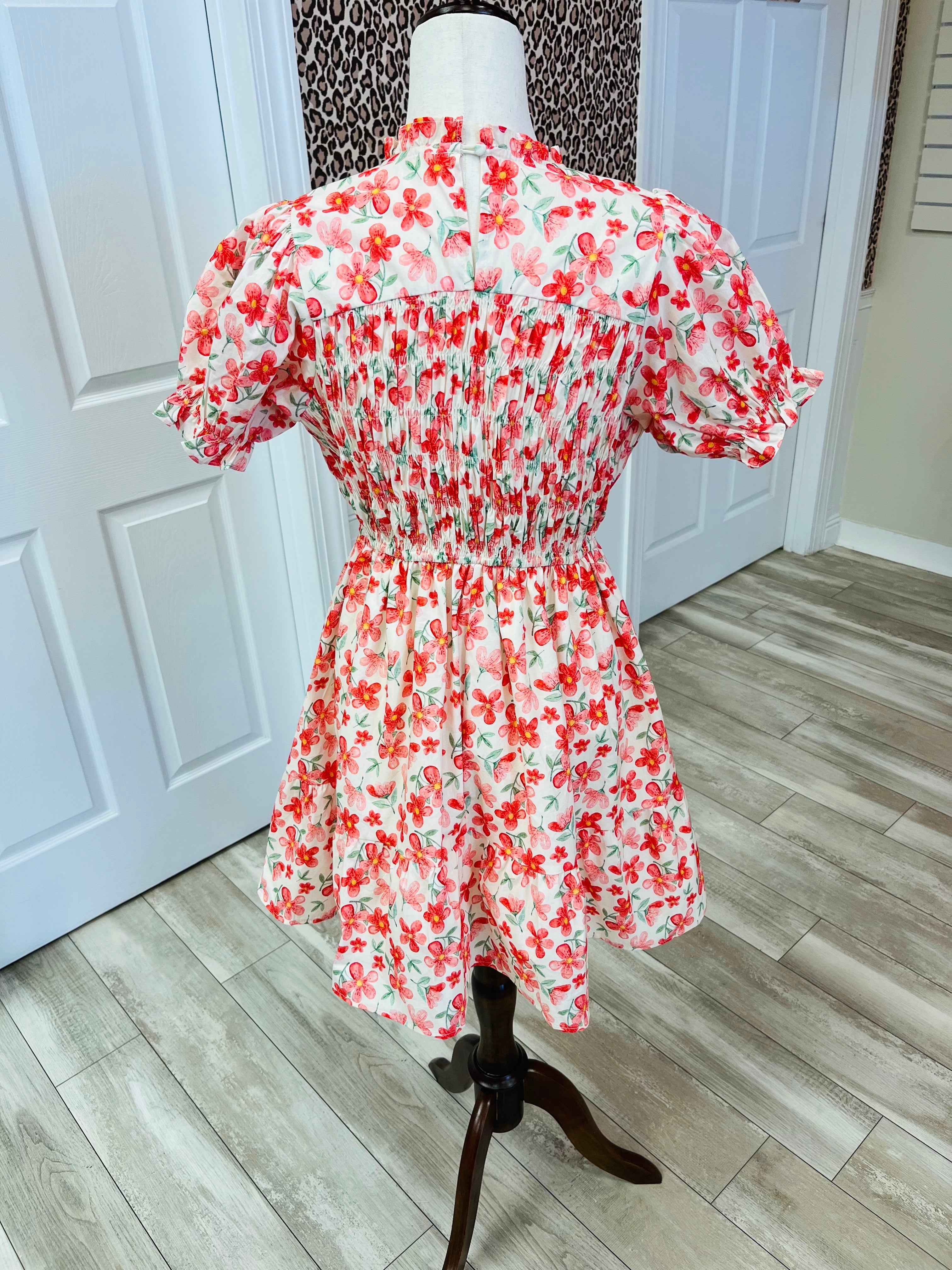 Women’s Umgee Red Floral Dress