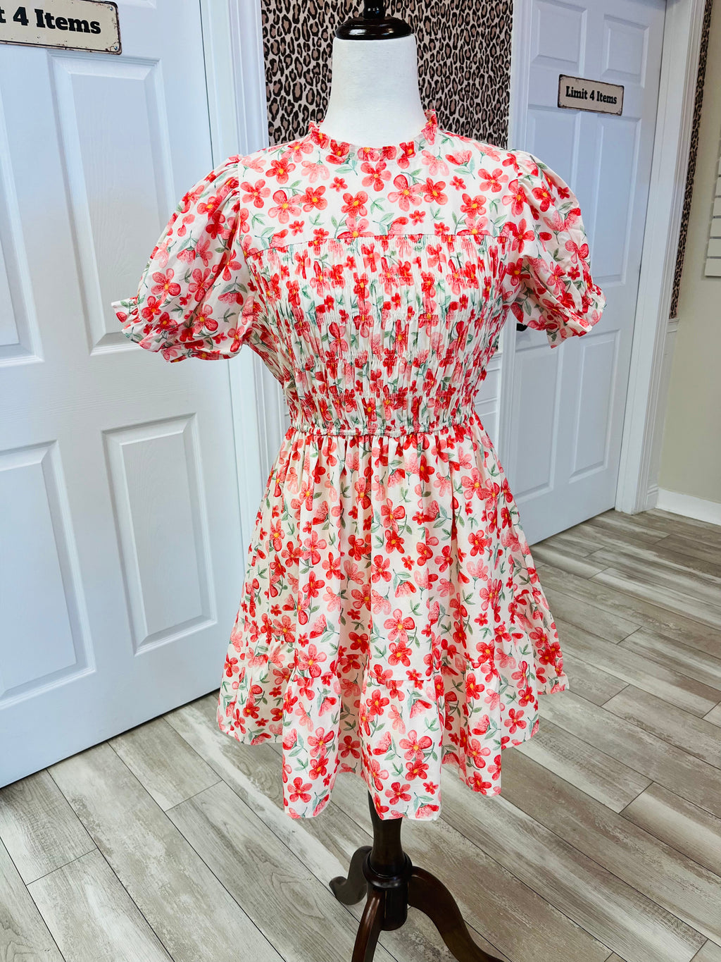 Women’s Umgee Red Floral Dress