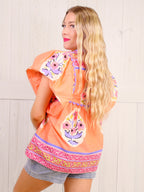 Women's Umgee Spring Dream Puff Sleeve Top