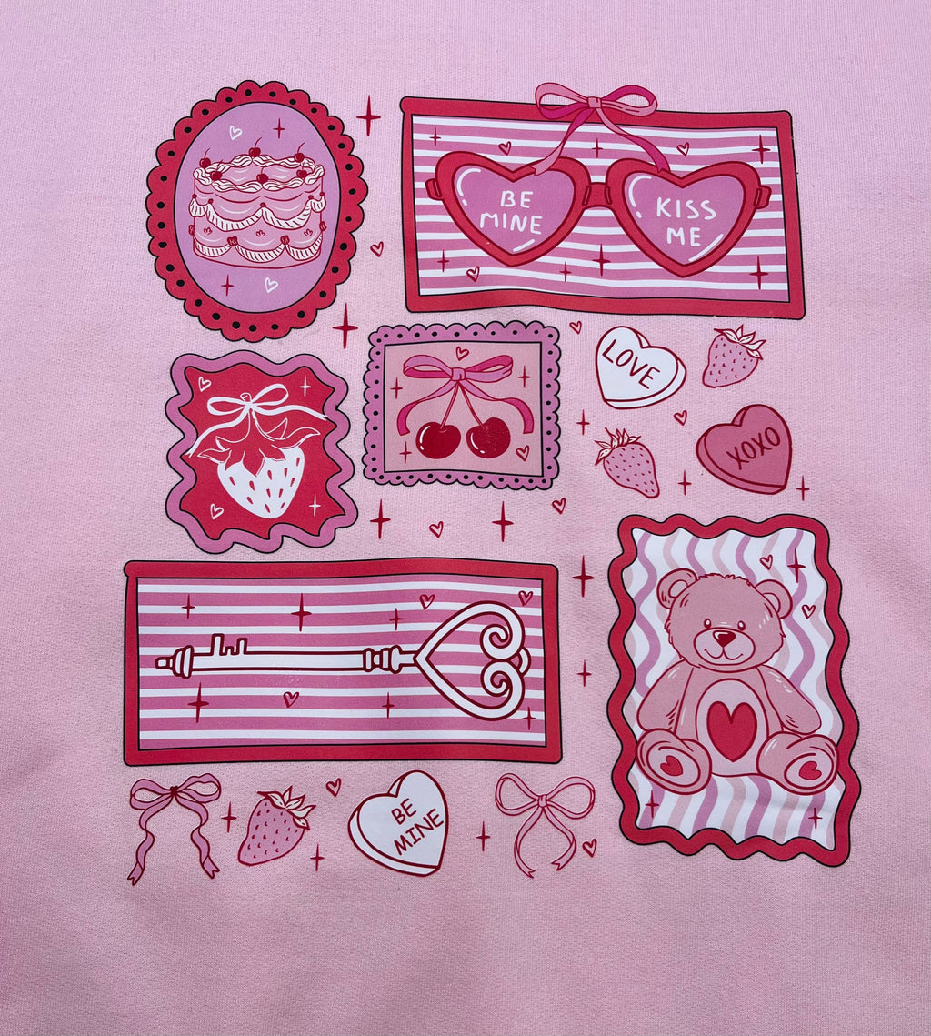 Women’s Valentine Stamp Graphic Sweatshirt