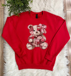 Women’s Valentines Teddy Bear Graphic Sweatshirt