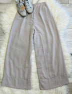 Women’s Woven Airflow Drawstring Pants in Ash Mocha