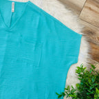 Women’s Zenana Mint V Neck Oversized Top