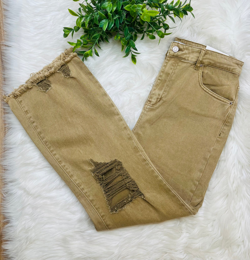 Women’s Zenana khaki jeans