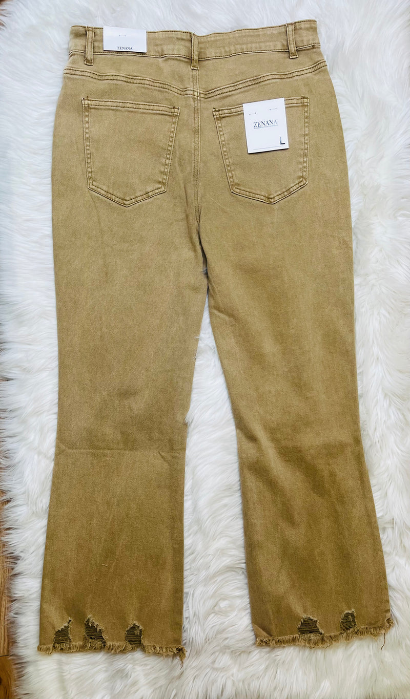 Women’s Zenana khaki jeans