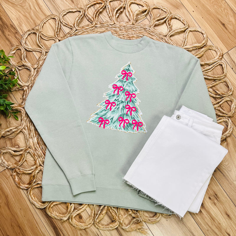 Womens Christmas Tree Crewneck
