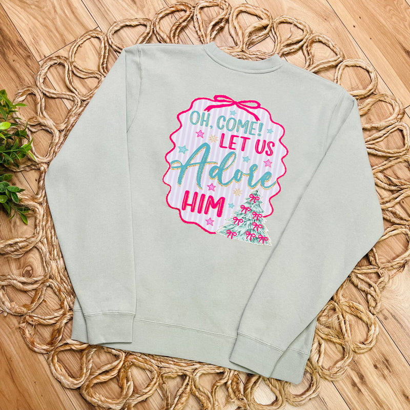 Womens Christmas Tree Crewneck