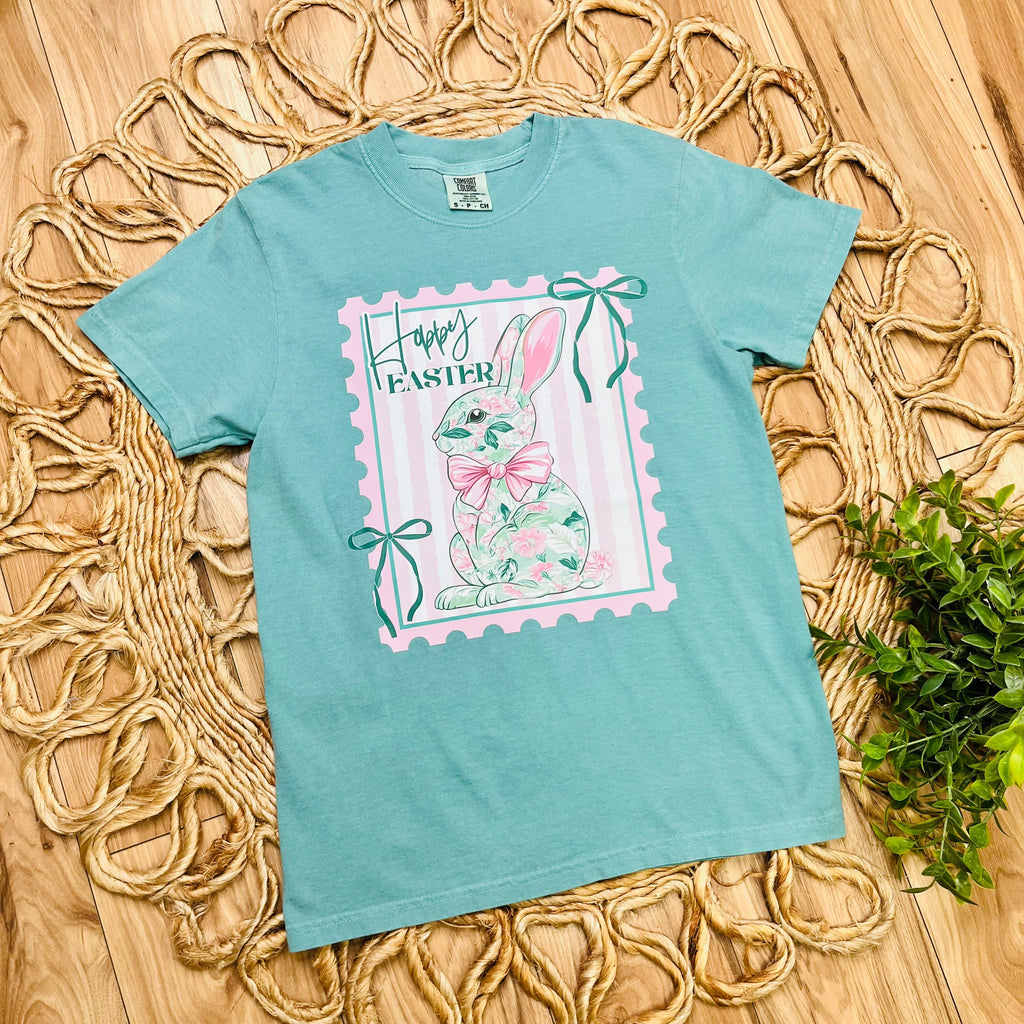 Womens “Happy Easter” Graphic Tee