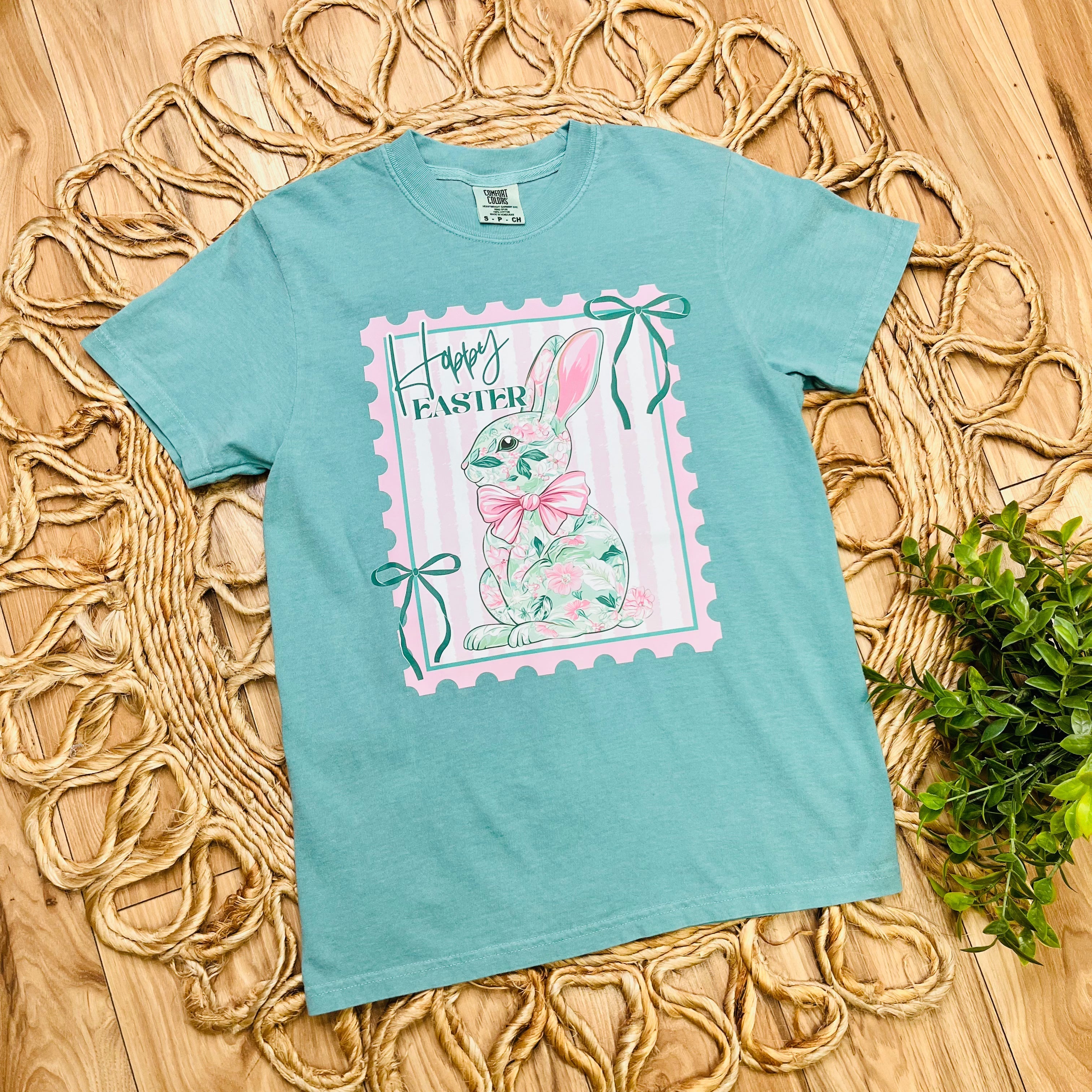 Womens “Happy Easter” Graphic Tee
