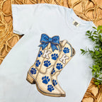 Womens Kentucky Wildcats Graphic Tee with Boot Design