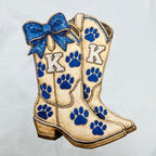 Womens Kentucky Wildcats Graphic Tee with Boot Design
