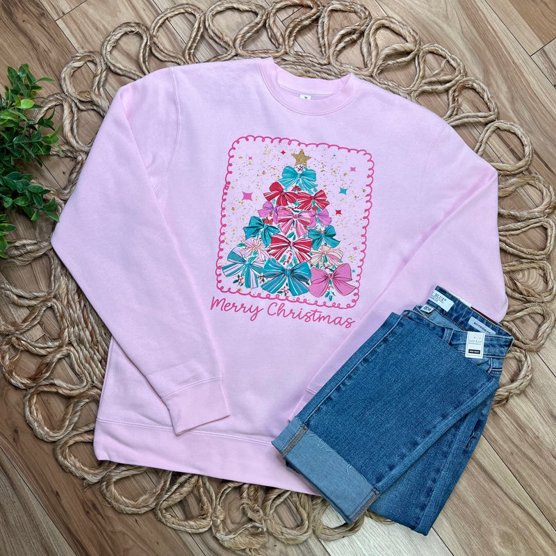 Womens Merry Christmas Crewneck