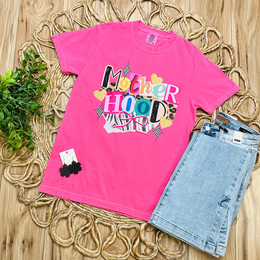 Womens “MotherHood” Pink Graphic Tee