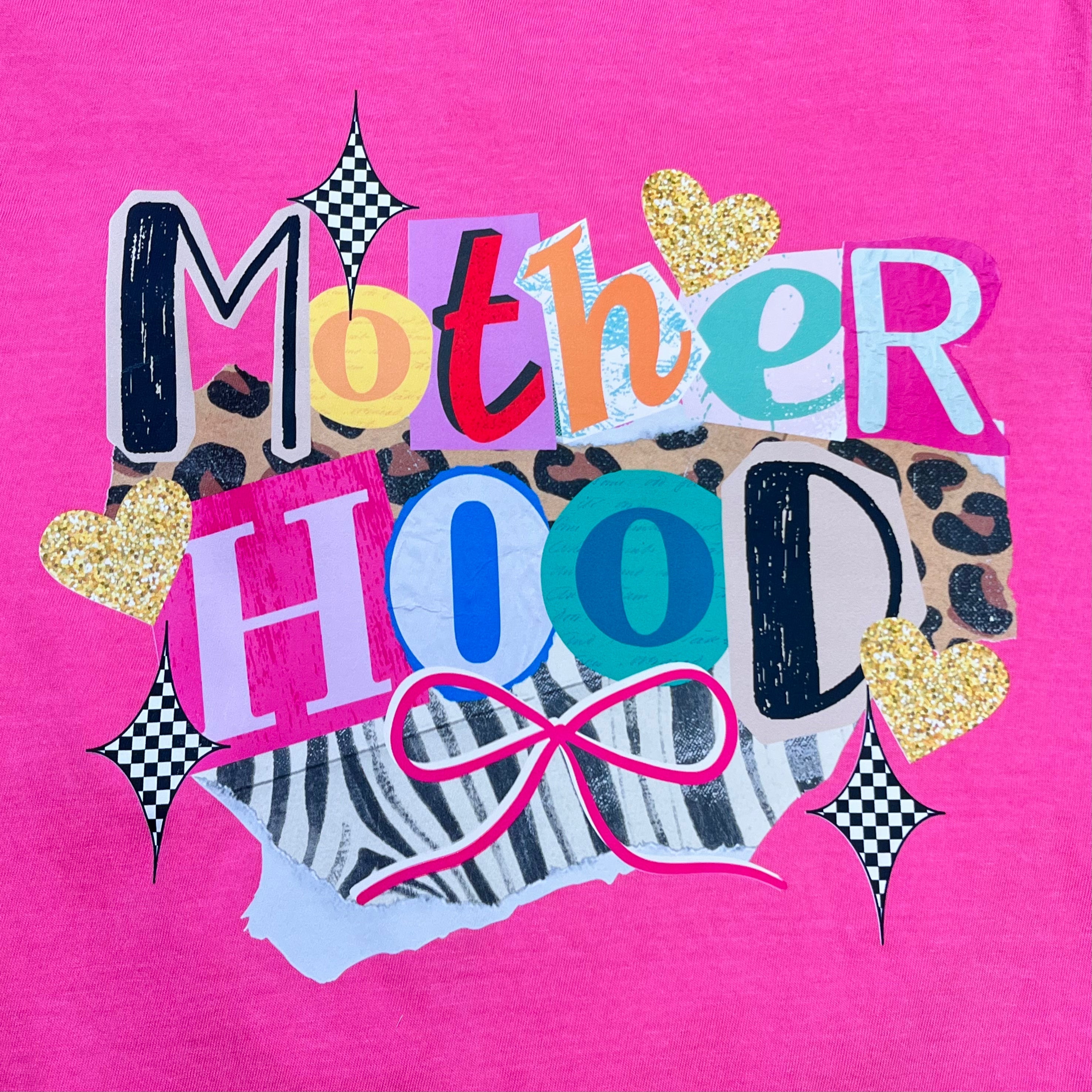Womens “MotherHood” Pink Graphic Tee