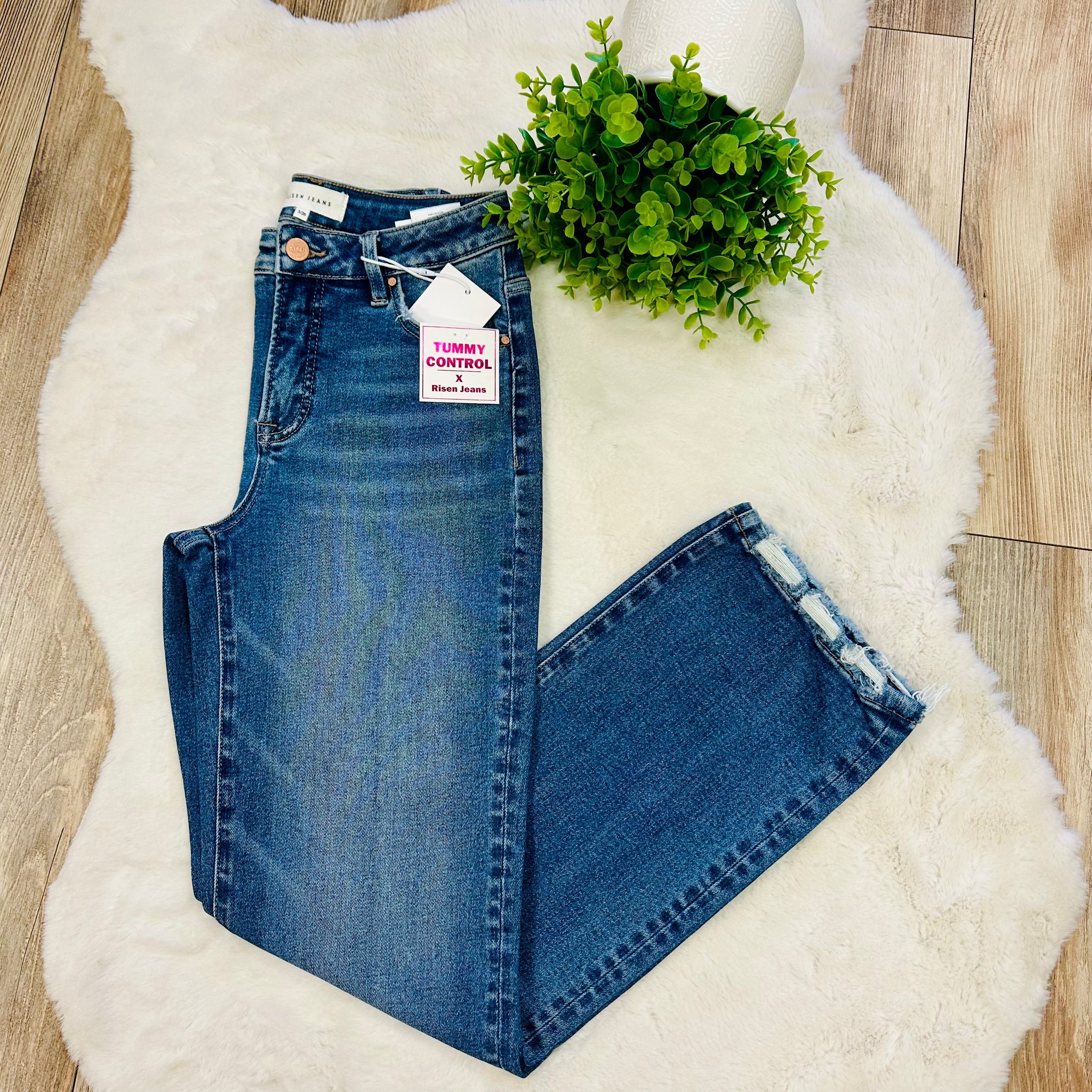 Womens Risen Jeans High Rise Straight 1417