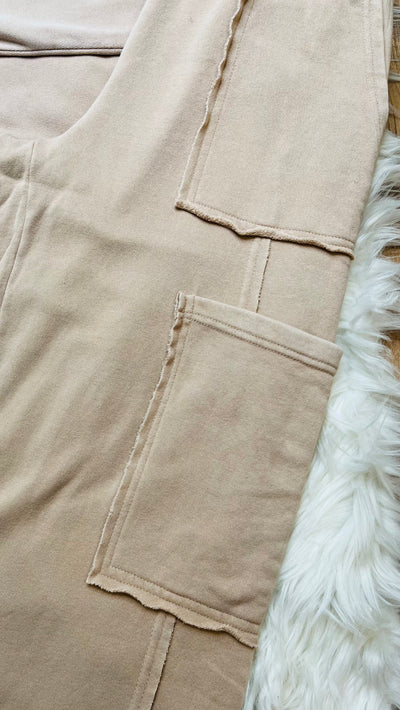 Womens Taupe Pant Set