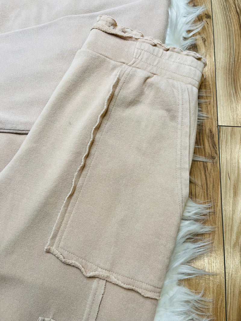 Womens Taupe Pant Set