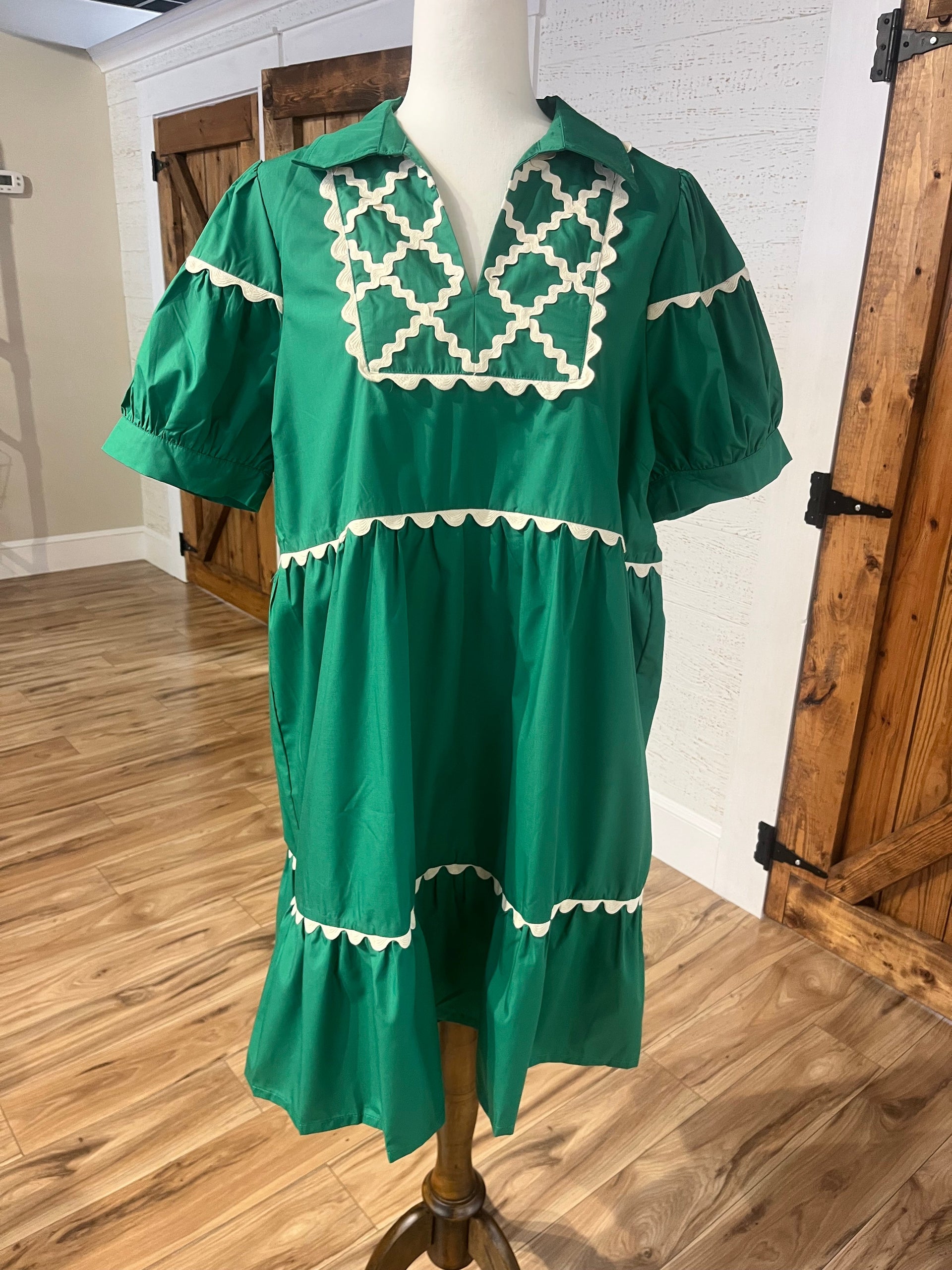 Women's Kelly Green Dress by Umgee