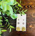 Womens Yellow Western Earring Pack