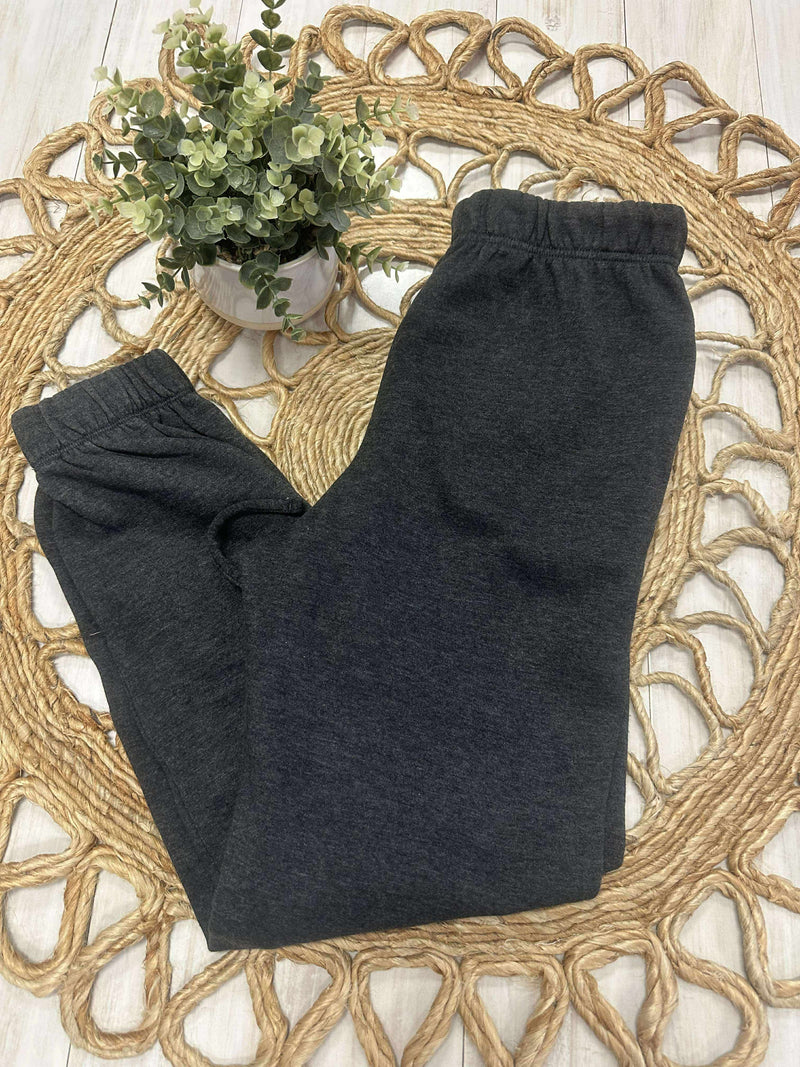 Zenana Acid Wash Fleece Jogger Pants with Pockets Black