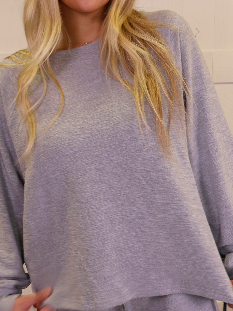 Zenana Curvy Long Sleeve Lounge Set Taupe